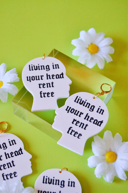 Living In Your Head Rent Free Earrings