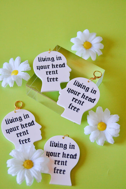 Living In Your Head Rent Free Earrings