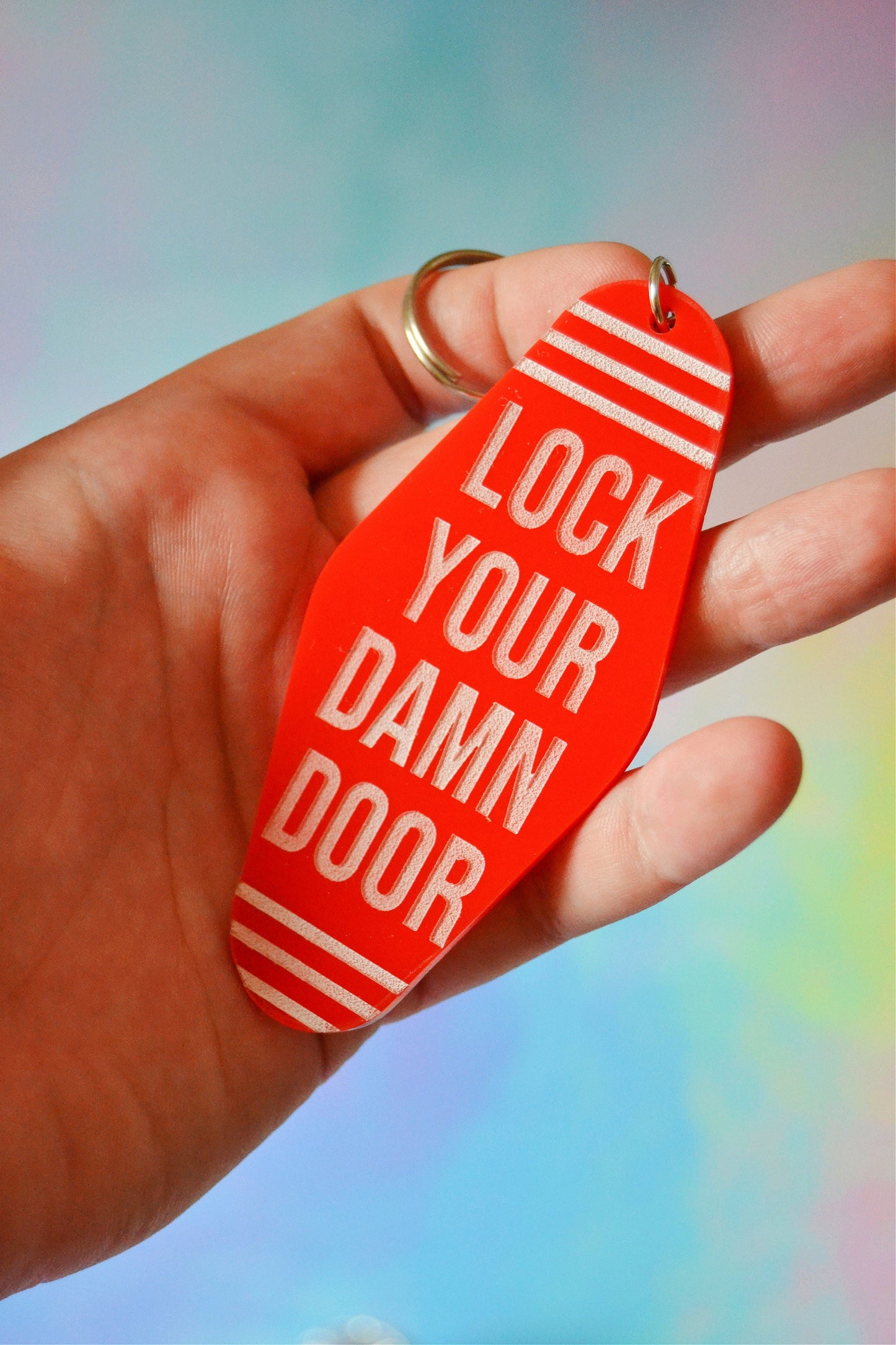 Lock Your Damn Door Keychain