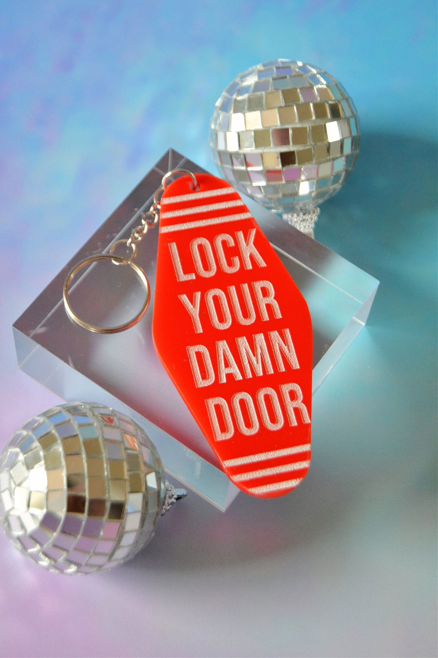 Lock Your Damn Door Keychain