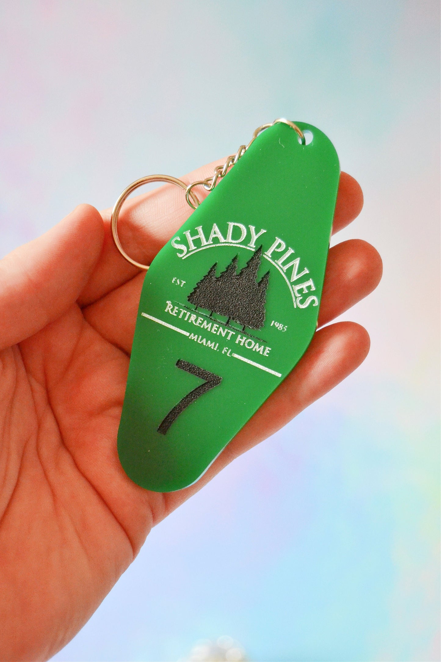 Shady Pines Motel Keychain