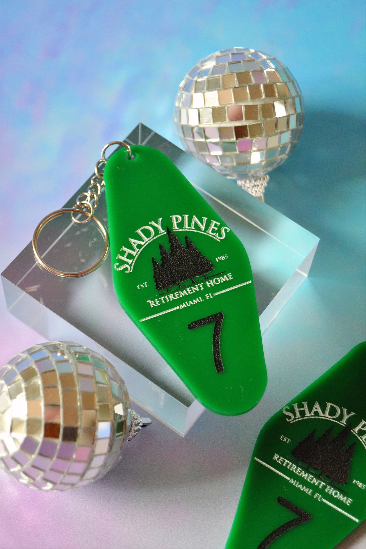 Shady Pines Motel Keychain