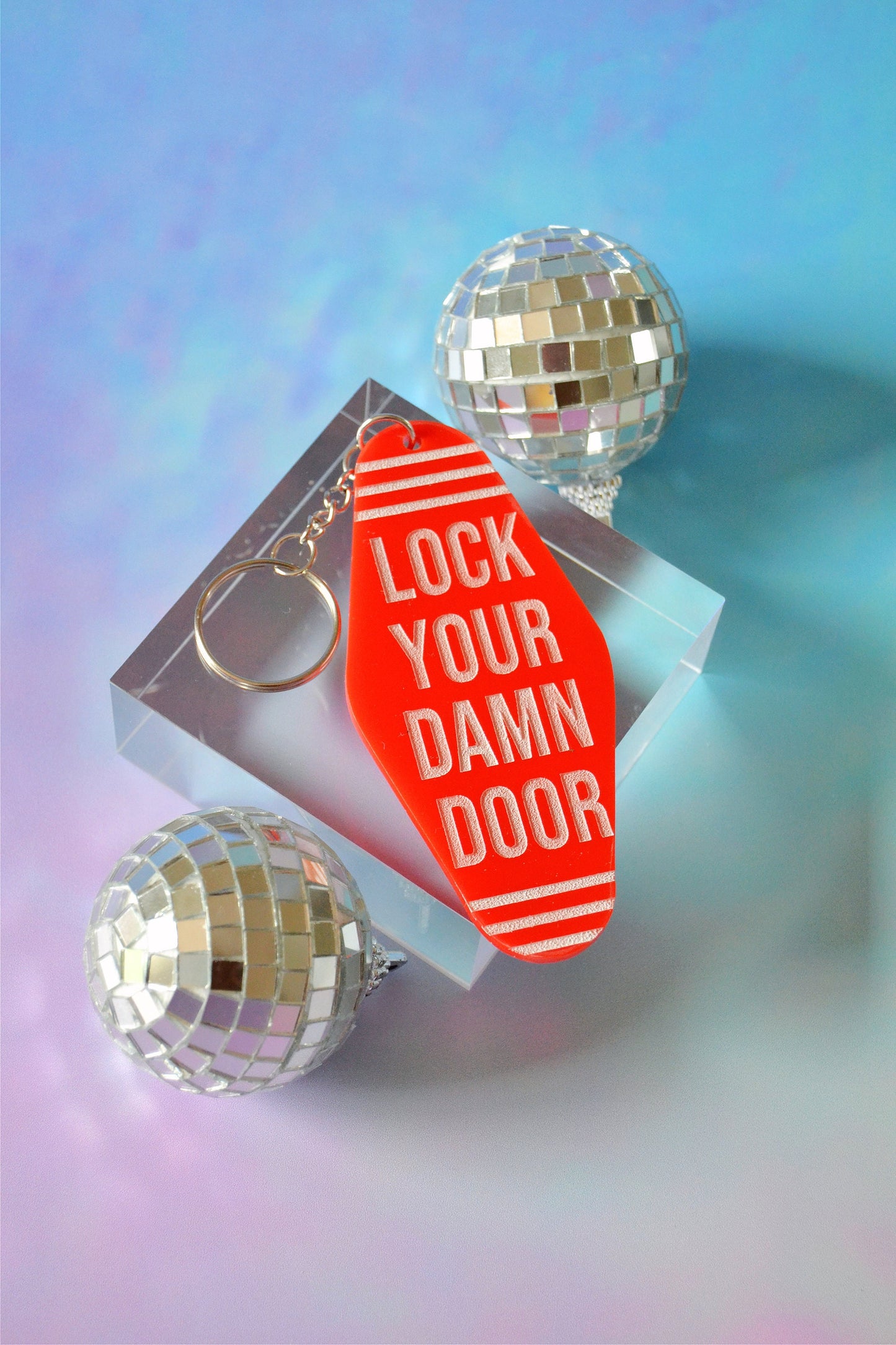 Lock Your Damn Door Keychain