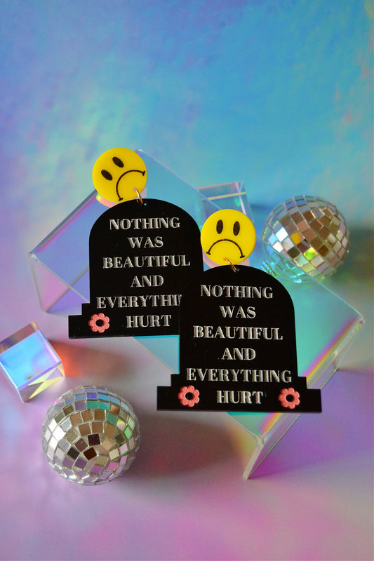 Kurt Vonnegut Parody Earrings